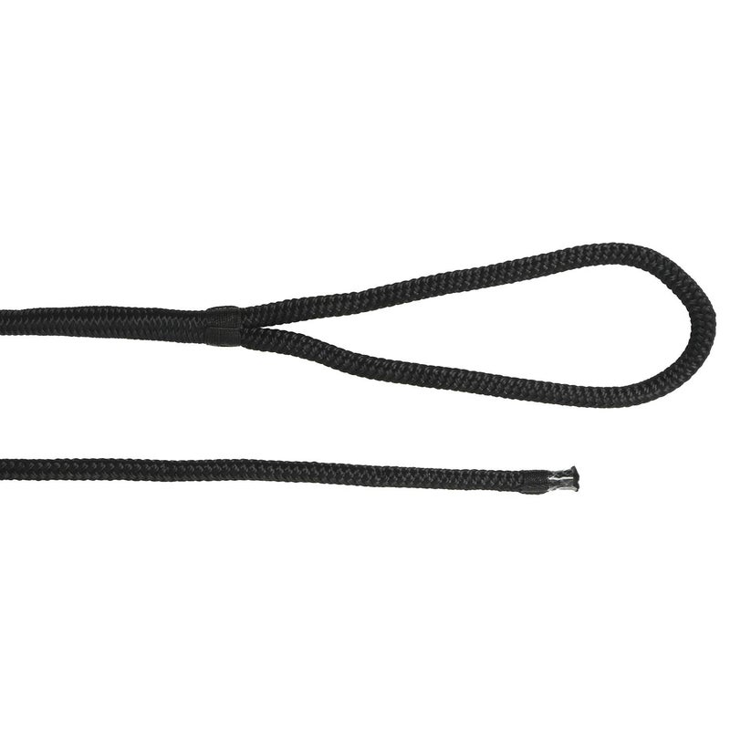 NovelBee 4 Pack of 1/2 Inch x 20 Feet Double Braid Nylon Dockline,Mooring Rope Dock Line with Spliced Soft Eye,Working Load Limit 968 lbs,Breaking Strength 4,840 lbs (4pcs,Black) - Image 3